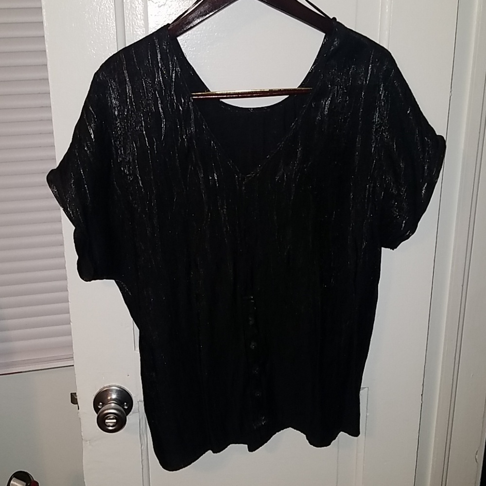 Black and Silver Top